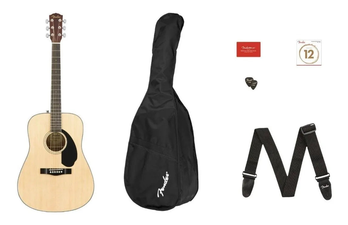Paquete de Guitarra Acústica Fender Classic Design Cd-60s