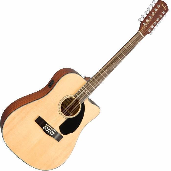 Guitarra Fender Cd-60sce 12 Cuerdas color Natural