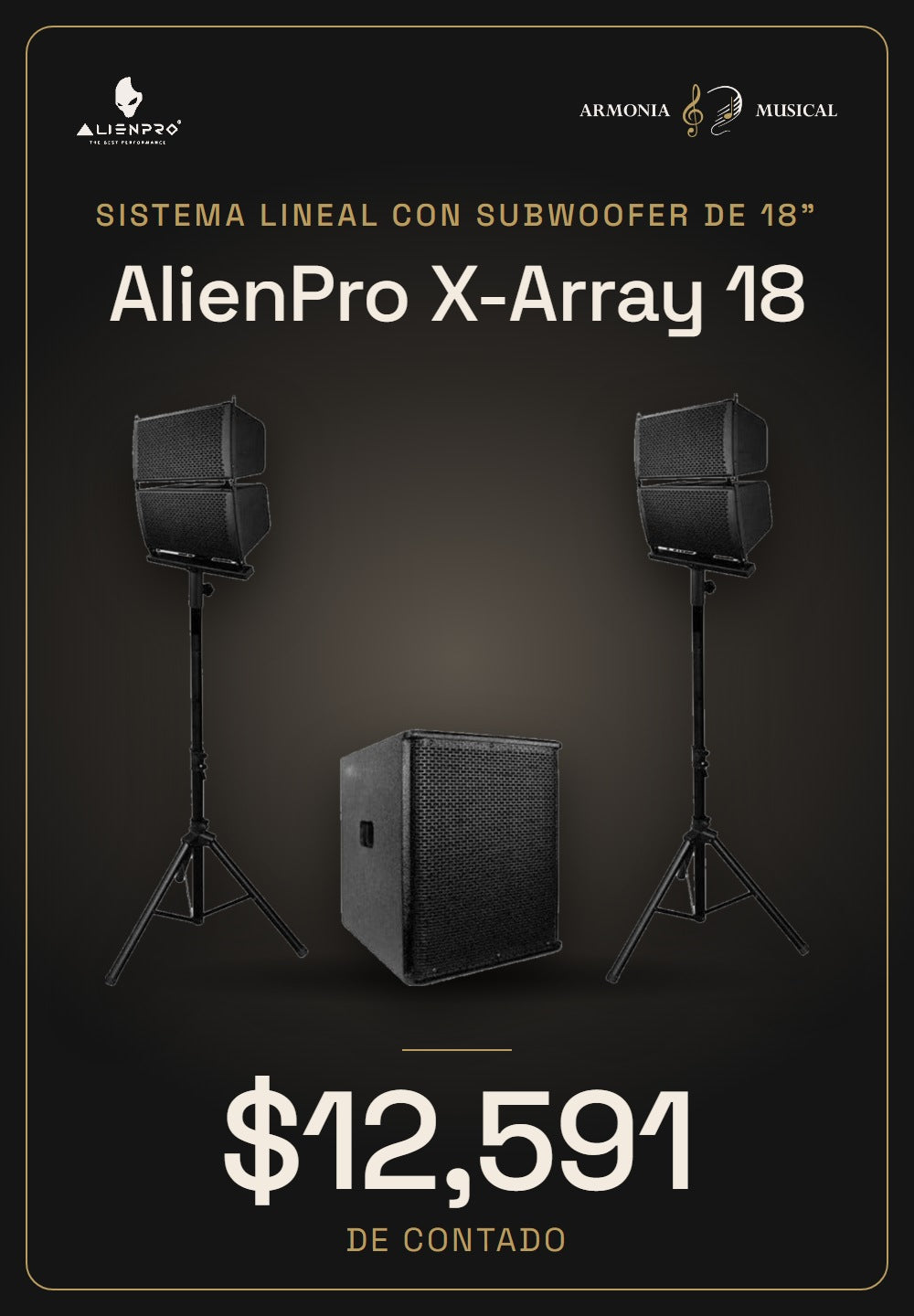 AlienPro X-Array 18 a $12,591 de contado